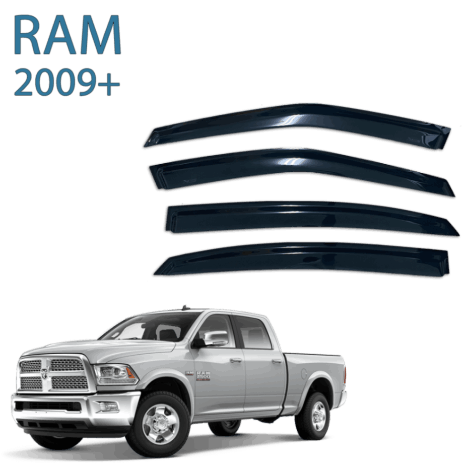 מגני רוח הדבקה Falcon לדודג' ראם דאבל קבינה שנת 2009+