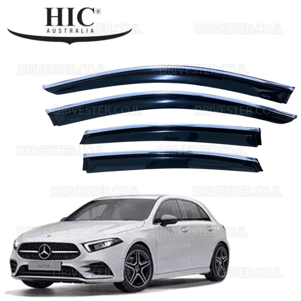 מגני רוח הדבקה Falcon למרצדס A Class הצ'בק 2019+ עם פס ניקל